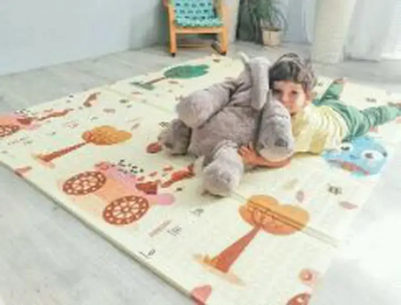 Дорога/Звірята Дитячий розвиваючий двосторонній термо килимок 180*150