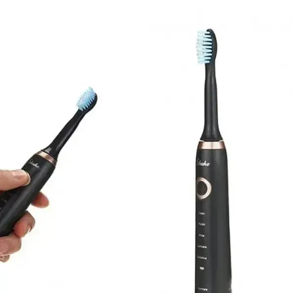Електрична зубна щітка Shuke SK-601 акумуляторна ультразвукова щітка для зубів 3 насадки