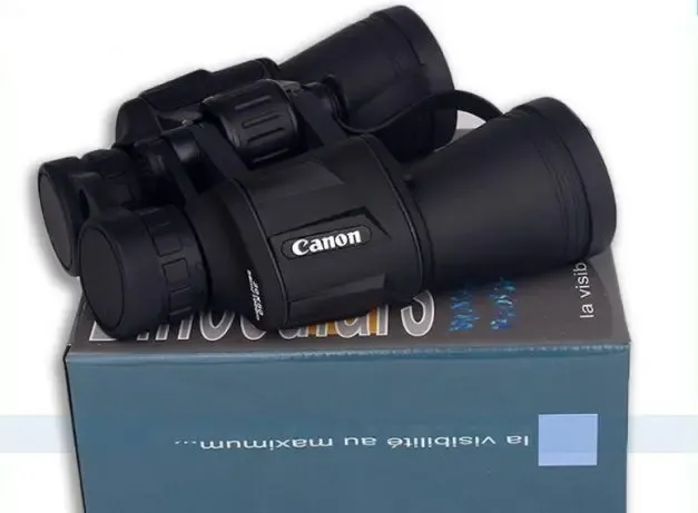 Потужний водонепроникний бінокль Canon 20x50 із захисним клапаном лінз