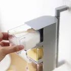 Модульна полиця для спецій настінна з поворотними контейнерами