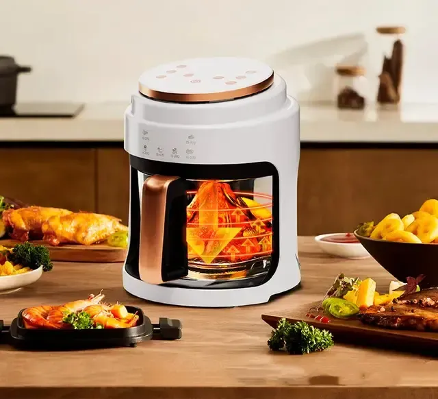 Аерофритюрниця безмасляна сенсорна на 6л Gold Diamond TK9905 3200Вт