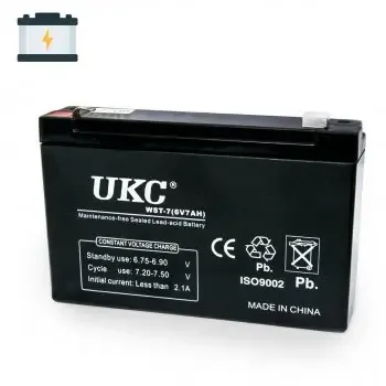 Акумуляторна батарея agm UKC WST-10 6V 10Ah акумулятор для УПСа, акумулятор до дитячого електромобіля