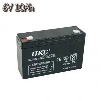 Акумуляторна батарея agm UKC WST-10 6V 10Ah акумулятор для УПСа, акумулятор до дитячого електромобіля