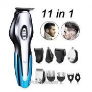 Акумуляторна машинка бритва та триммер в одному USB зарядку з індикатором + підставка