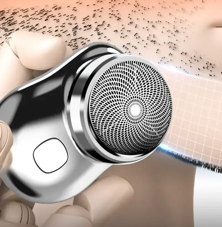 Акумуляторна міні бритва Ckeyin 10P електробритва бездротова роторна, для чоловіків, дорожня