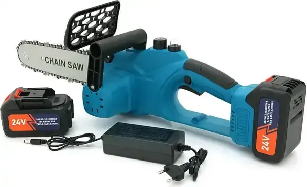 Акумуляторна пилка 12 дюймів 48V 6Ah/2500 Вт/2 акумулятори з автоматичним мастилом