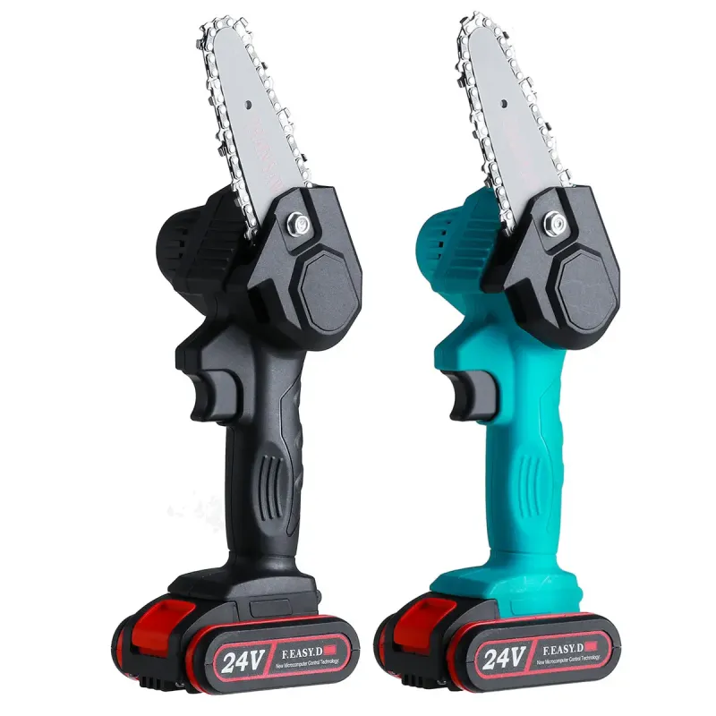 Акумуляторна ланцюгова міні пила 4дюйма 24Vf для обрізання дерев та розпилу дров