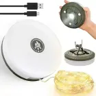 Акумуляторний ліхтар з гірляндою, USB та магнітним кріпленням / Підвісний ліхтар для кемпінгу 20м