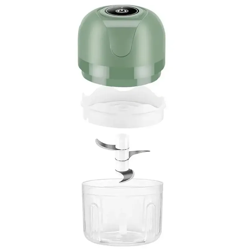 Акумуляторний міні подрібнювач для продуктів 250мл, з USB / Кухонний міні блендер для овочів