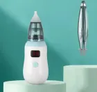 Аспіратор дитячий акумуляторний 2-в-1 BABY NOSE з LED-дисплеєм та регулятором потужності (WO-19)