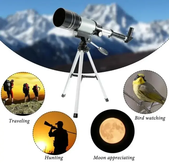 Астрономічний телескоп AM F40070M для спостережень за космосом зі штативом