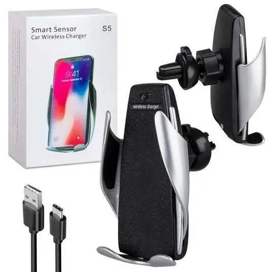 Автомобільний тримач із бездротовою зарядкою SMART SENSOR S5