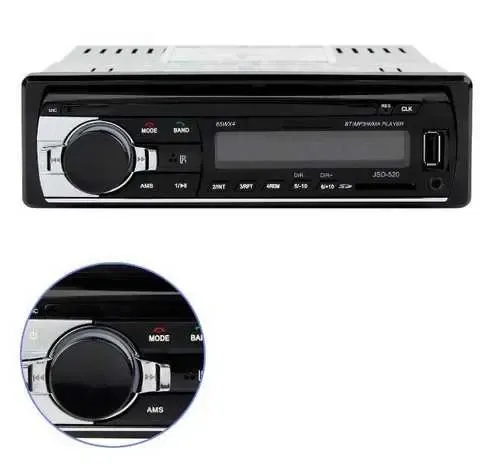 Автомагнітола JSD-520BT +AUX +Радіо +Bluetooth, Bluetooth магнітола в машину, Автомобільна магнітола 1 din