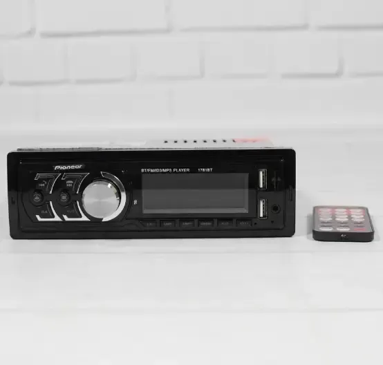 Автомагнитола ATLANFA - 1785 FM car MP3 200W 4*50W с радиатором охлаждения, Магнитола для авто в стиле Pioneer с флешкой