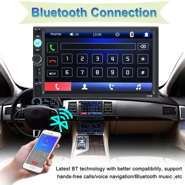 Автомагнітола CML-PLAY 7010B 2DIN з пультом дистанційного керування (сенсорний екран)