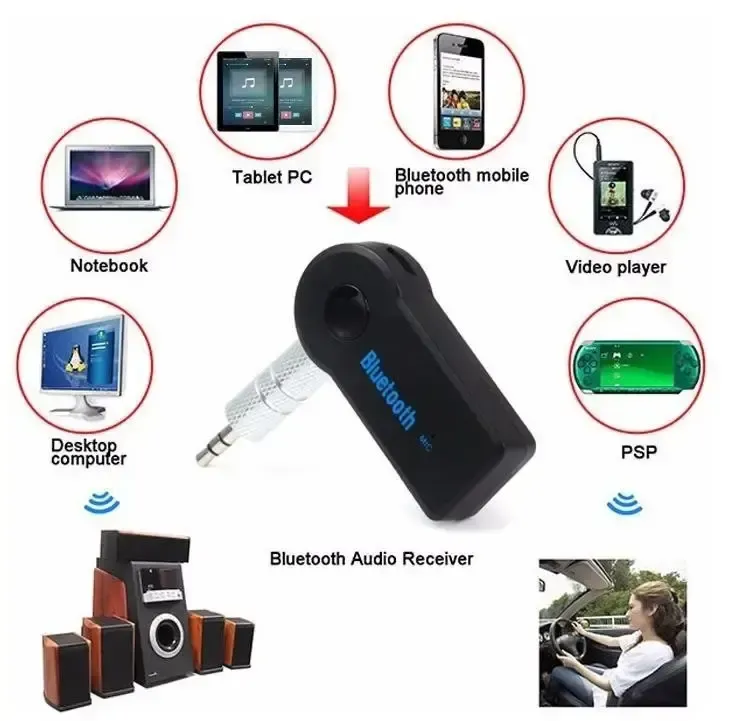 Автомобільний трансмітер FM-модулятор BT350D Car receiver AUX