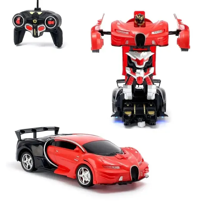 Червоний Машинка трансформер Автобот Lamborghini Robot Car на радіокеруванні 2в1