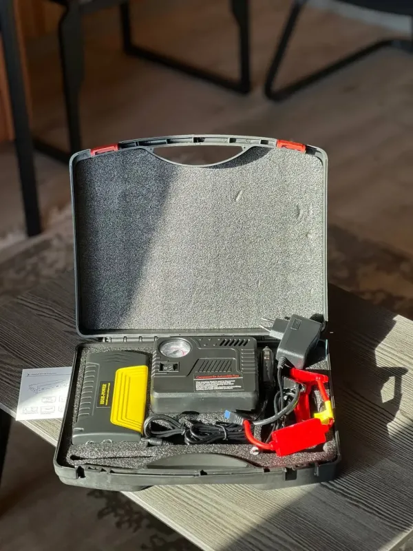 Автомобільний зарядний пристрій 50800 мАг із компресором 10 бар, EQUUS / Пусковий пристрій для авто