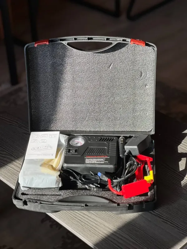 Автомобільний зарядний пристрій 50800 мАг із компресором 10 бар, EQUUS / Пусковий пристрій для авто