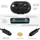 Автомобільний годинник – термометр – вольтметр VST – 7009V