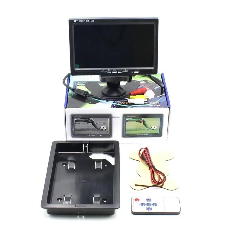 Автомобільний монітор для камери заднього виду 7" Авто монітор дисплей для паркування заднього ходу LCD TFT