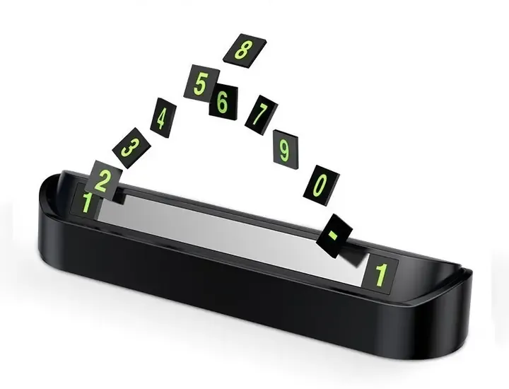 Автовізитка з телефоном (паркувальна карта) Temporary Parking Card