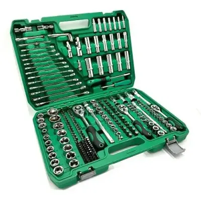 Набір інструментів з тріскачкою 216 предметів у кейсі