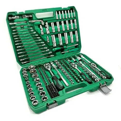 Набір інструментів з тріскачкою 216 предметів у кейсі