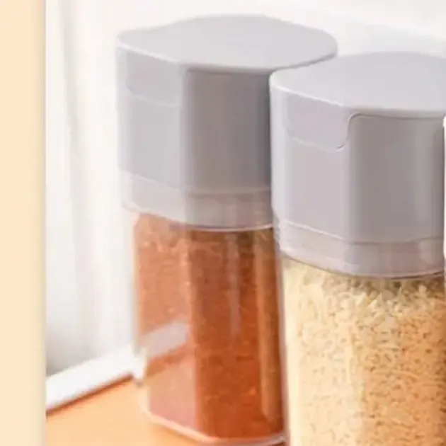 Баночка для спецій, приправ і соусів з автоматичною кришкою, що самовідкривається, пляшка з дозатором, герметична