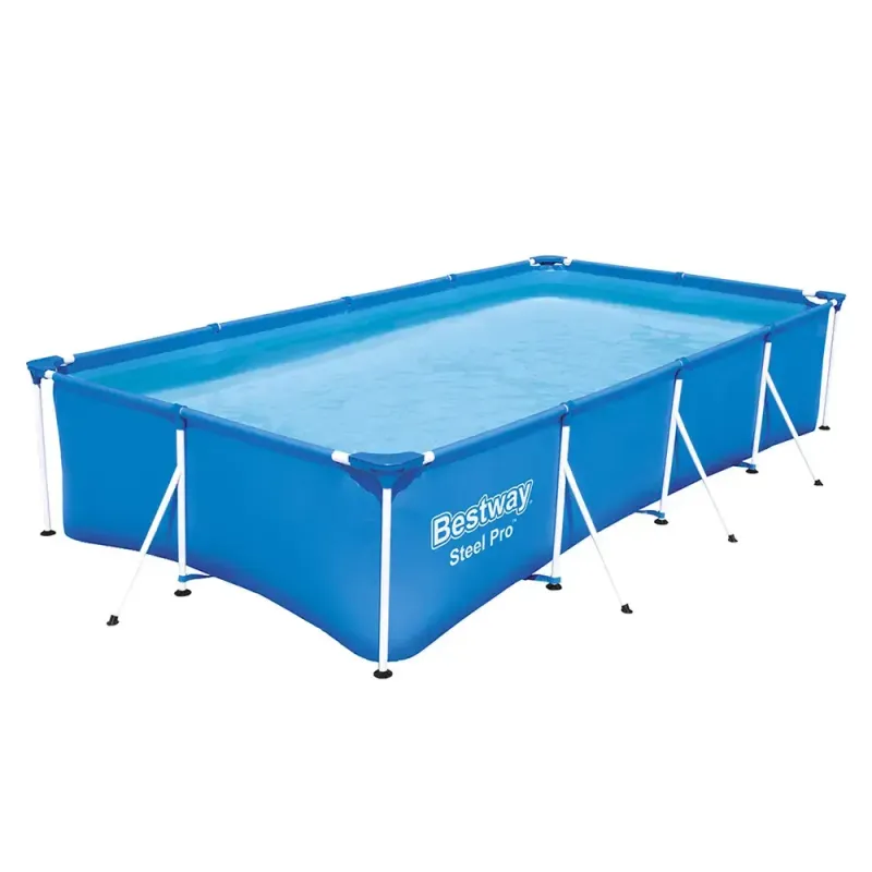 Басейн каркасний прямокутний з ремкомплектом Bestway 56405 для відпочинку 400 x 211 x 81 см на 5700 л