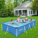 Басейн каркасний прямокутний з ремкомплектом Bestway 56405 для відпочинку 400 x 211 x 81 см на 5700 л