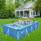 Басейн каркасний прямокутний з ремкомплектом Bestway 56405 для відпочинку 400 x 211 x 81 см на 5700 л