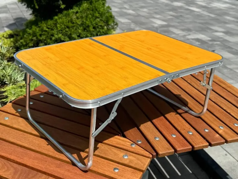 Білий Стіл компактний складаний для дому, кемпінгу-пікніка Folding table AND844-846
