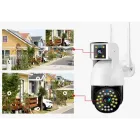 Бездротова Камера DUAL CAMERA P12 WIFI IP 360/90 V380PRO 3+3.0mp Поворотна вулиця з датчиком руху