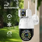 Бездротова Камера DUAL CAMERA P12 WIFI IP 360/90 V380PRO 3+3.0mp Поворотна вулиця з датчиком руху