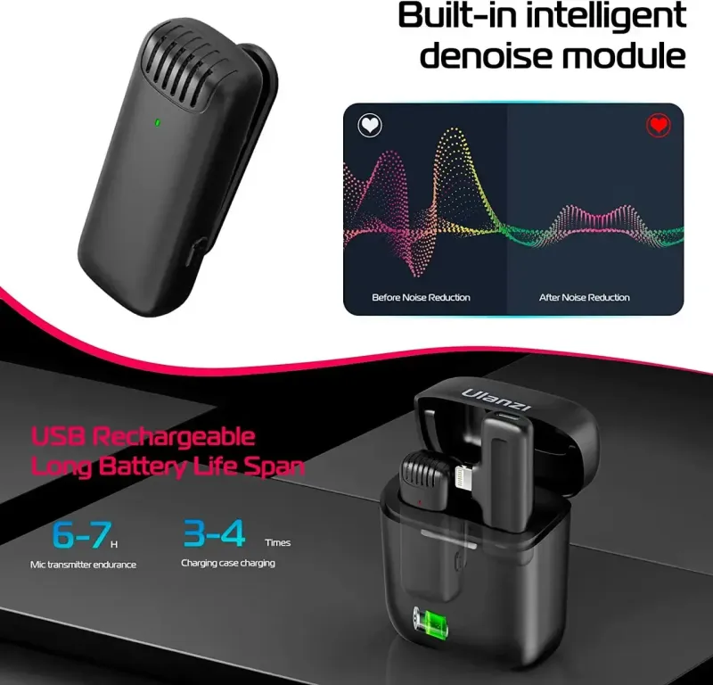 Бездротовий петличний мікрофон J11 для Iphone Lightning iOS Петлічка для блогера