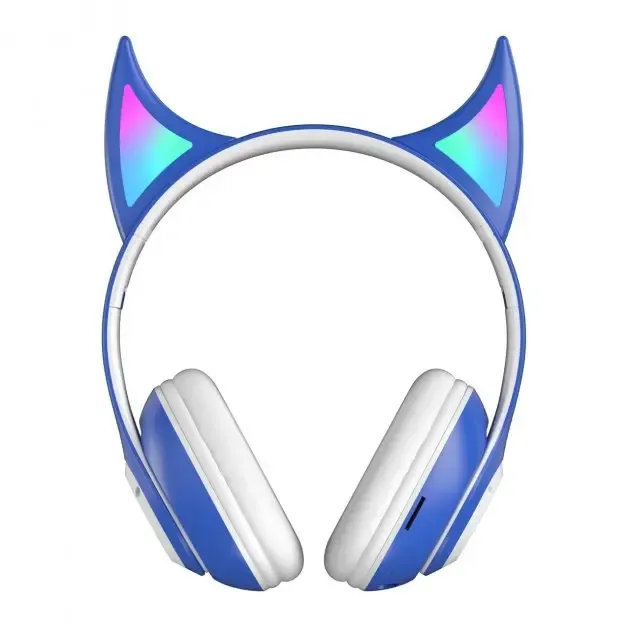 Бездротові дитячі Навушники з Вушками з підсвічуванням з MicroSD Ear STN-25 Bluetooth