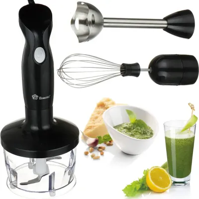 Блендер Domotec Ms-5103 3в1, ручний занурювальний блендер, міксер, кухонний комбайн, кухонний подрібнювач 500 Вт