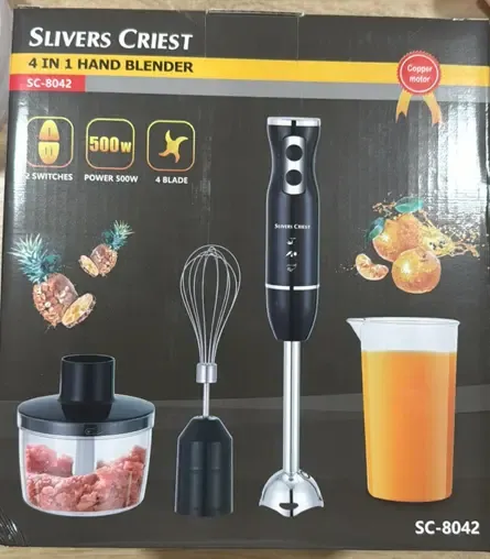 Блендер занурювальний 4в1 800Вт Занурювальний блендер для дому