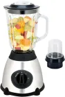 Блендер стаціонарний Haeger HG-288, блендер подрібнювач із кавомолкою, з чашею 1.5 л, три швидкості, 850 Вт