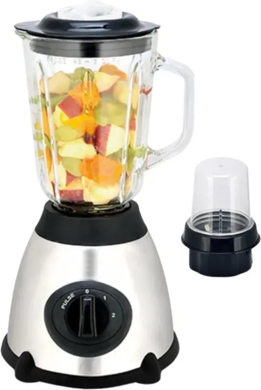 Блендер стаціонарний Haeger HG-288, блендер подрібнювач із кавомолкою, з чашею 1.5 л, три швидкості, 850 Вт