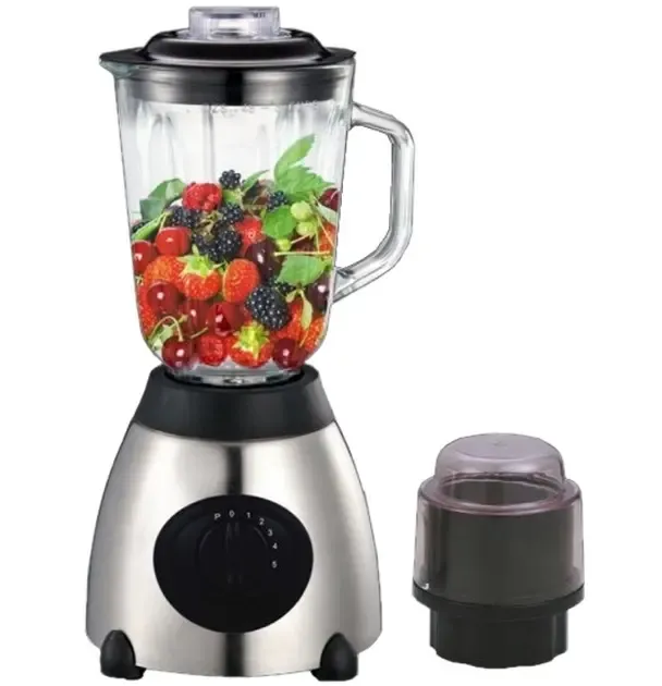 Блендер стаціонарний Haeger HG-288, блендер подрібнювач із кавомолкою, з чашею 1.5 л, три швидкості, 850 Вт