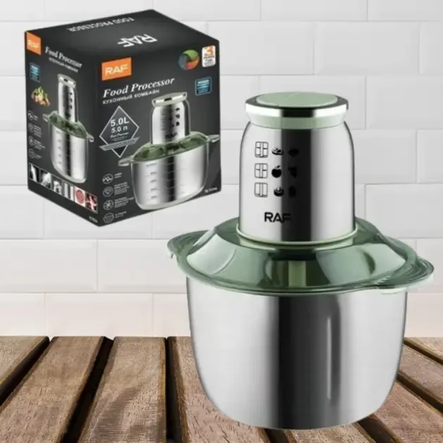 Блендер-подрібнювач із металевою колбою на 5л RAF R.7014 1000W