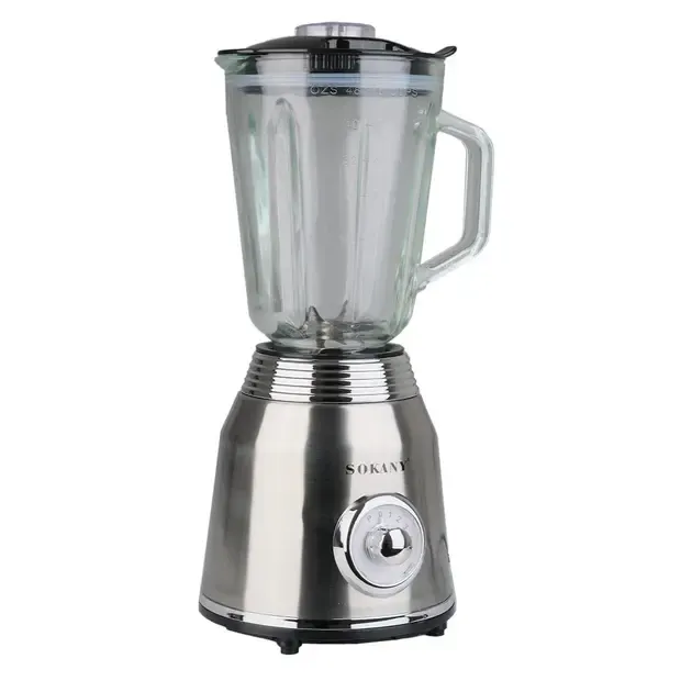 Блендер подрібнювач стаціонарний Sokany SK-186 портативний блендер із чашею 1,5л