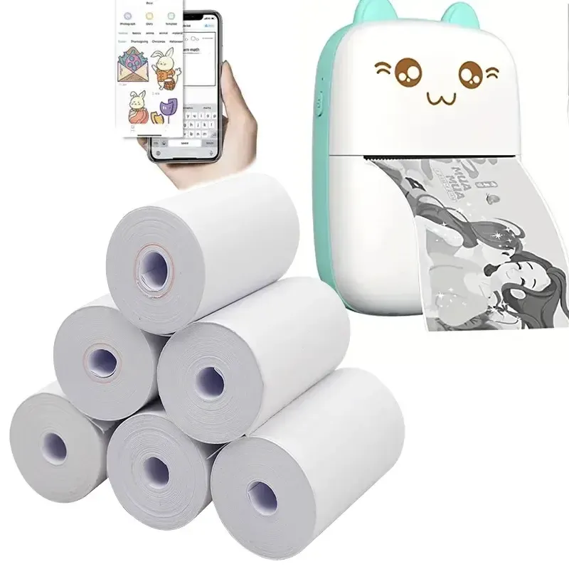 Папір для міні термопринтера білий 5шт