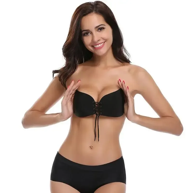 Бюстгальтер-невидимка Fly Bra ліфчик без бретелів на шнурівці