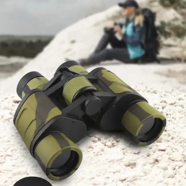 Бінокль польовий гумовий з чохлом 8X Baigish W10 8x40 Камуфляжний