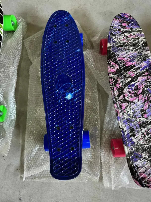 Пенні борд скейтборд Penny Board Fish Skateboards 22" ABEC-7 з колесами, що світяться