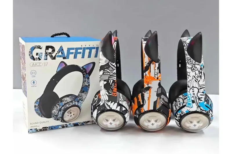 Навушники накладні бездротові AKZ-37 з LED