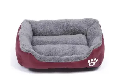 Лежанка - пуф для котів та собак Червона M(47*35см)